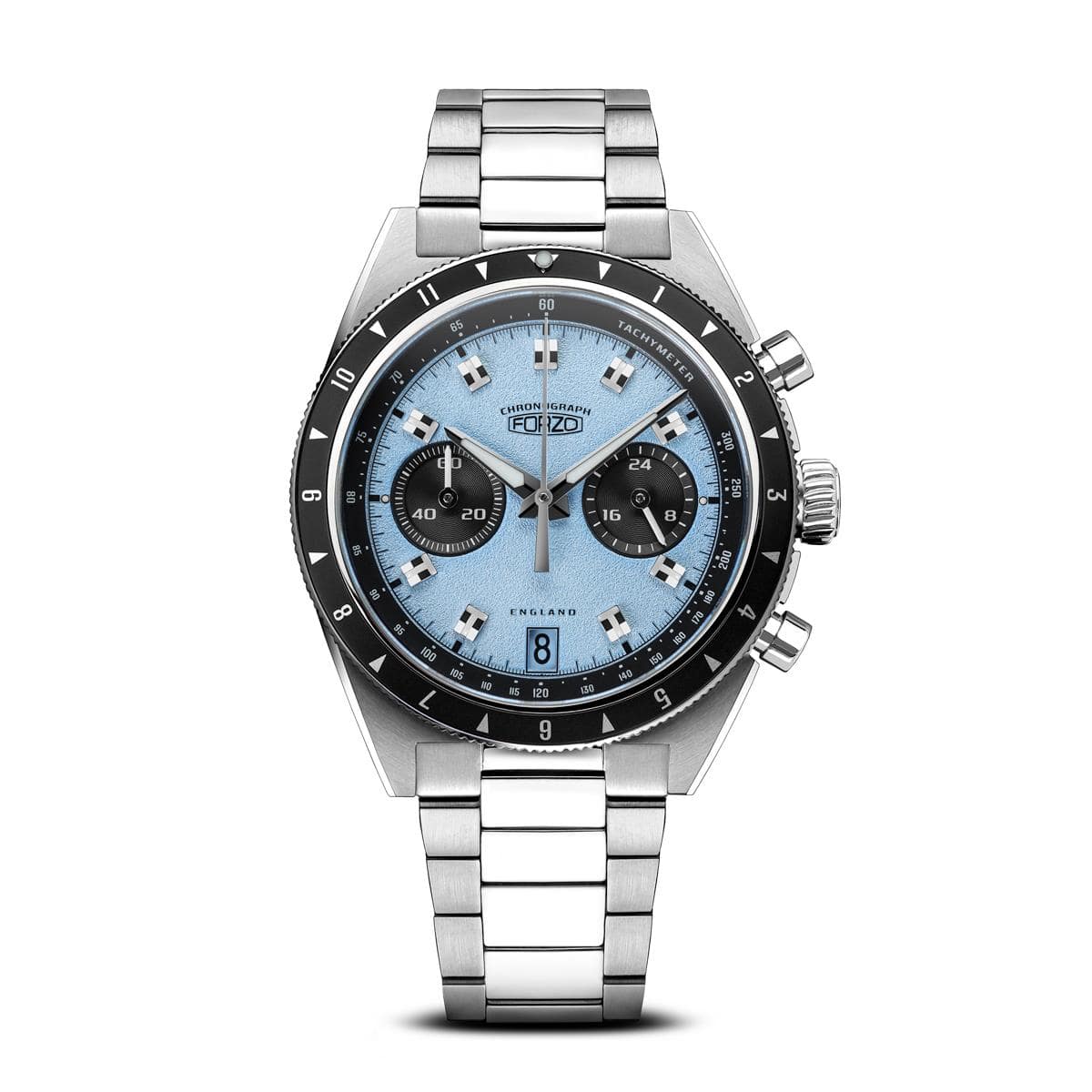 FORZO G2 Drive King Chronograph Watch Light Blue / Black SS-B01-B