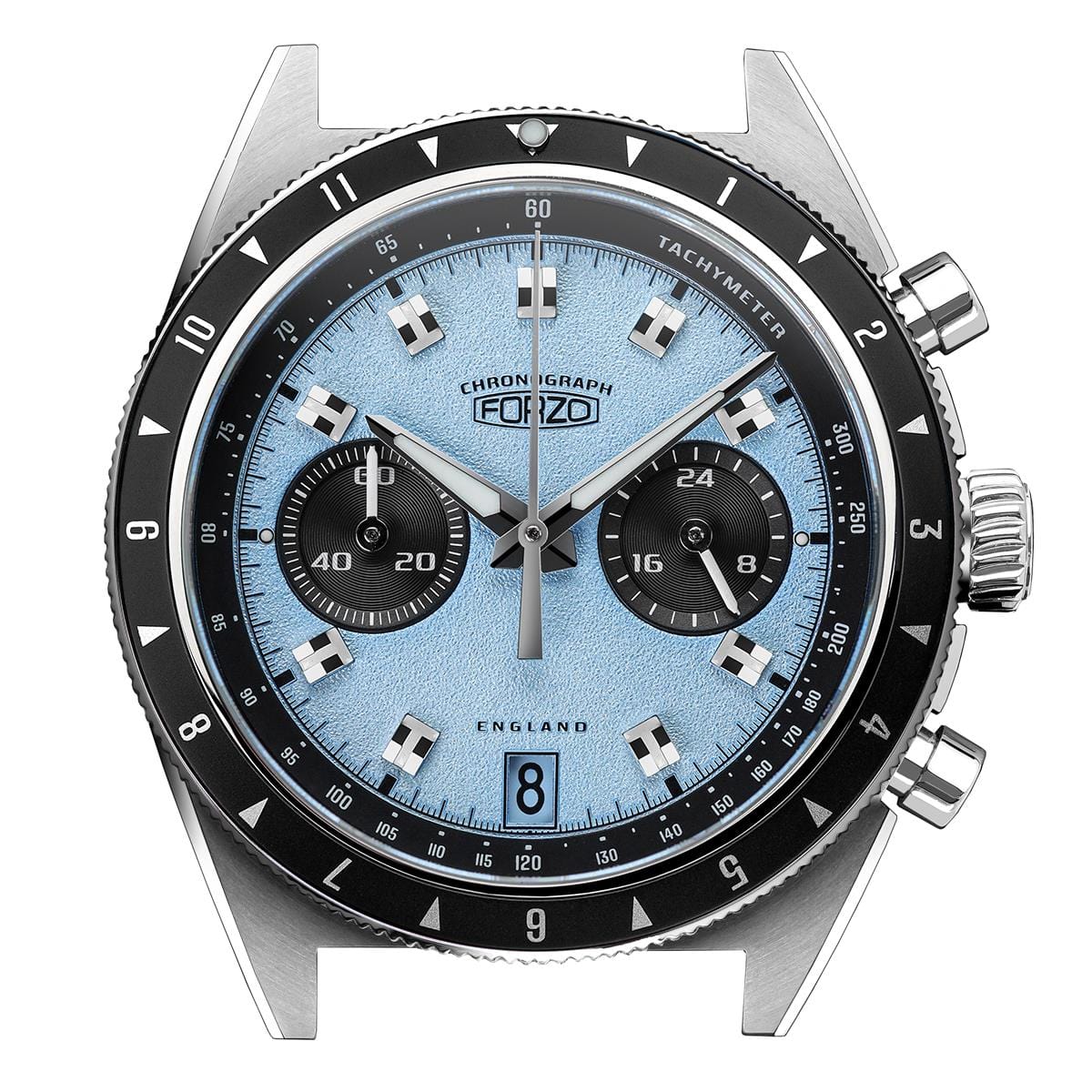 FORZO G2 Drive King Chronograph Watch Light Blue / Black SS-B01-B