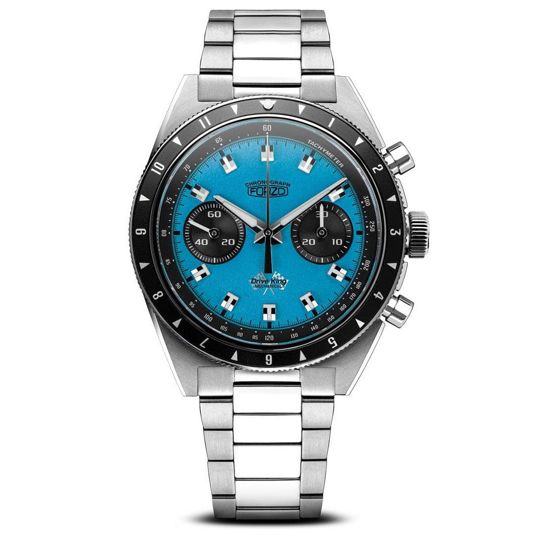 FORZO Mechanical Drive King Blue Dial WatchGecko