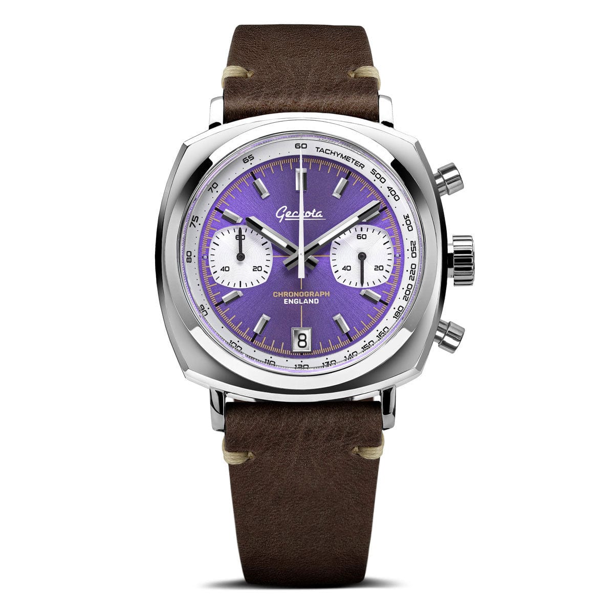 Geckota Chronotimer Aurora Chronograph Watch Purple Sunburst VS-369-2