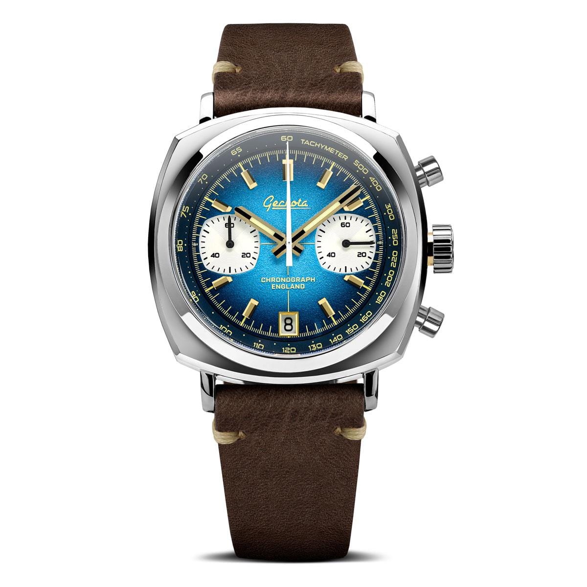 Geckota Chronotimer Chronograph Watch Deep Blue Fumé Dial VS-369-2