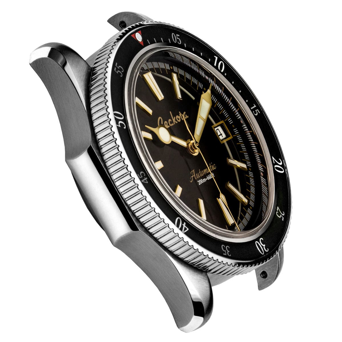 Geckota Sea Hunter Automatic Diver's Watch - Black Bezel - NEARLY NEW
