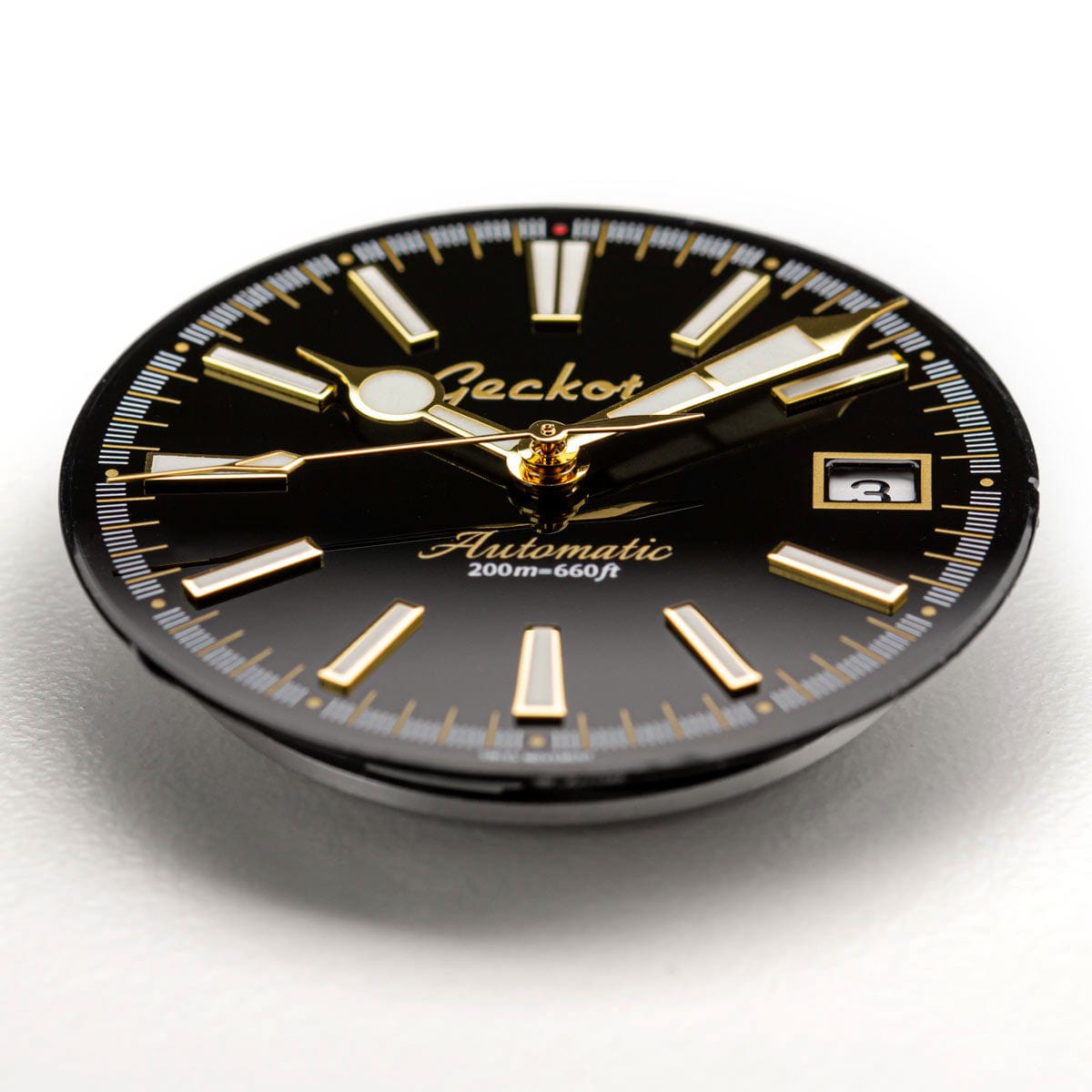 Geckota Sea Hunter Automatic Diver's Watch - Orange Bezel