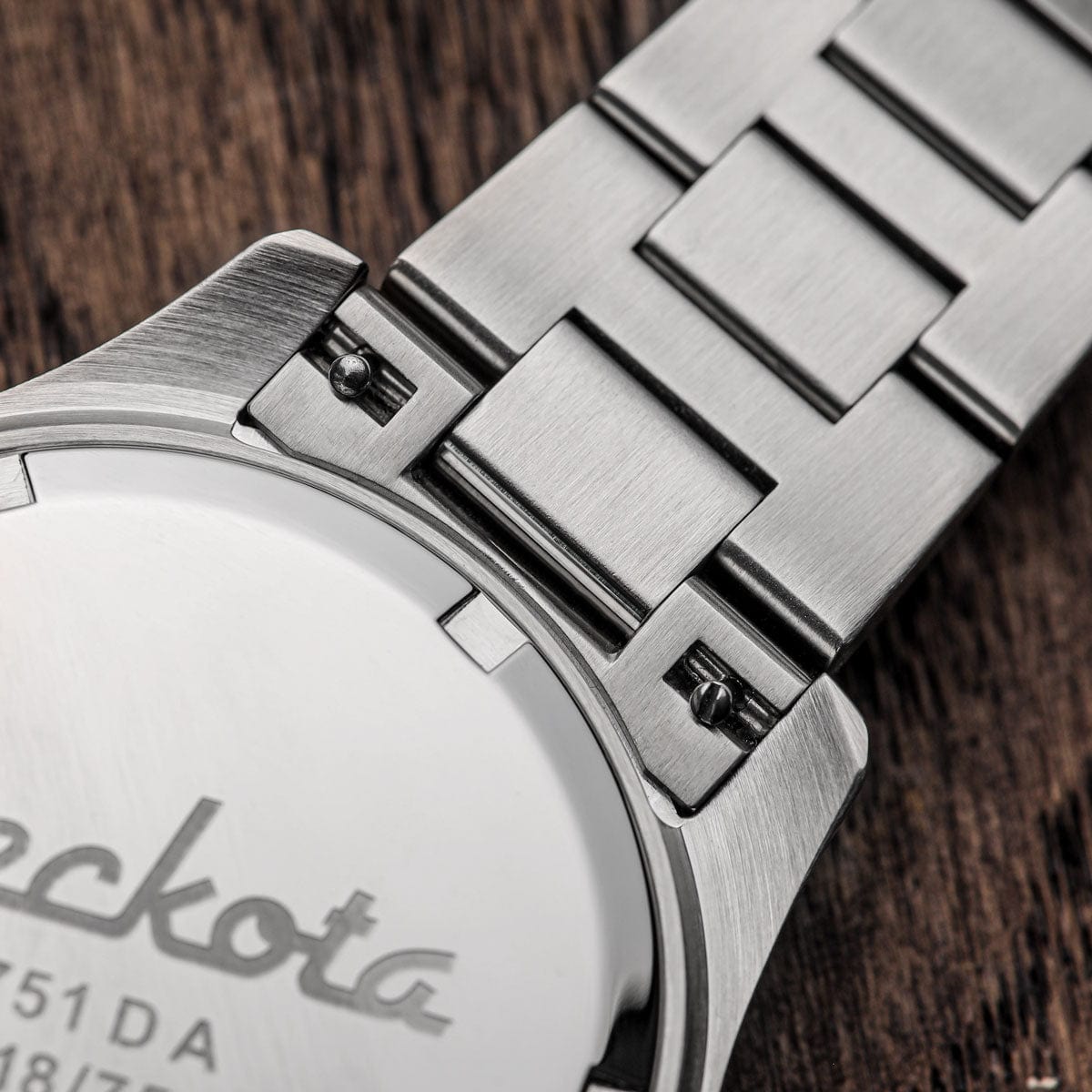Geckota G-02 Slimline Stainless Steel Automatic Watch | Blue Sunburst