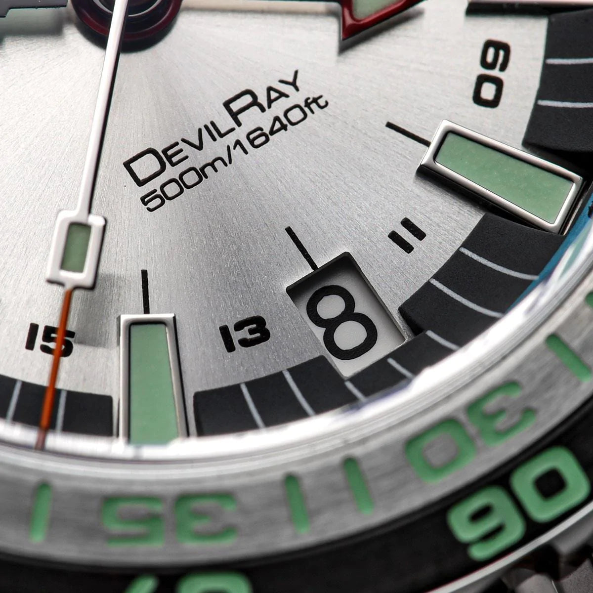 NTH DevilRay GMT Dive Watch - Date - White