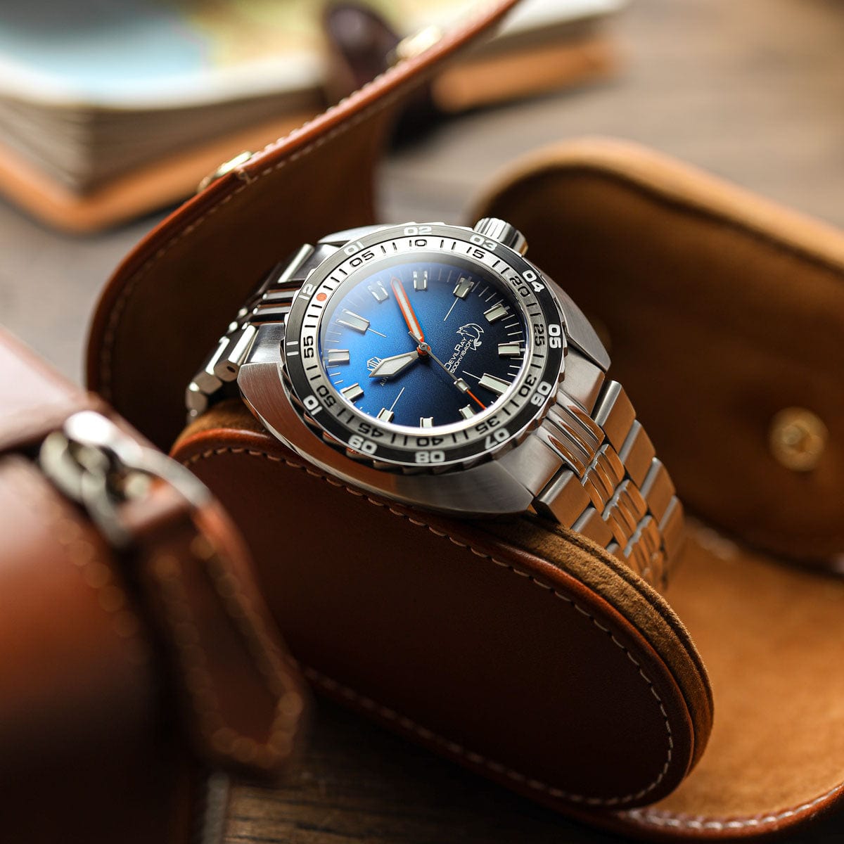 NTH DevilRay - Blue Fade - Stainless Steel Bracelet - WatchGecko Exclusive