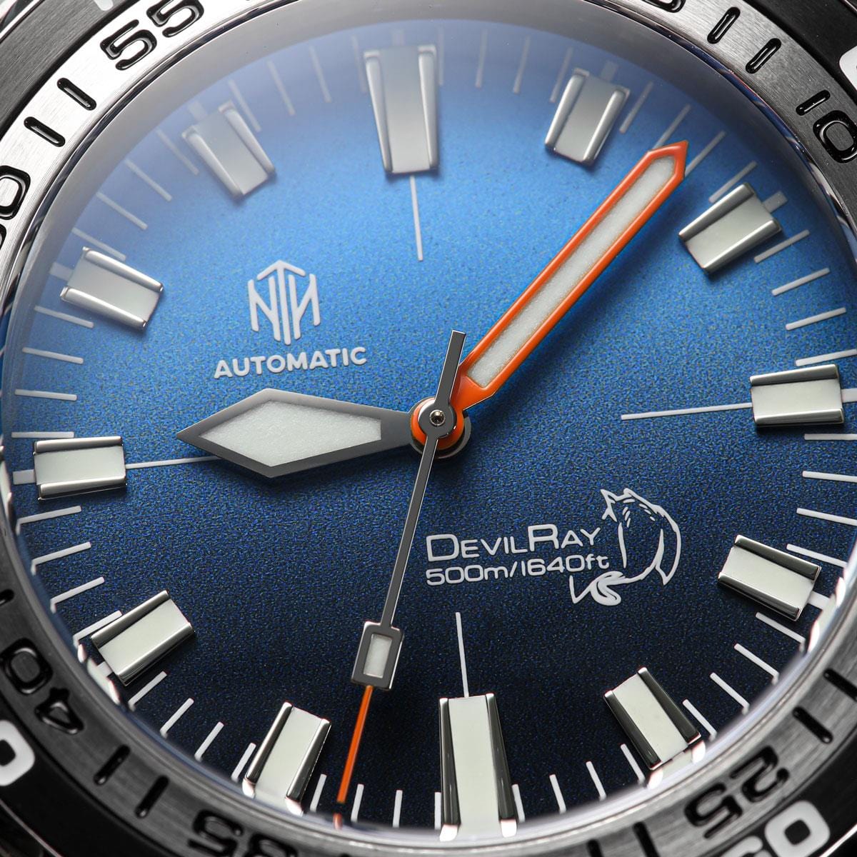 NTH DevilRay - Blue Fade - Stainless Steel Bracelet - WatchGecko Exclusive