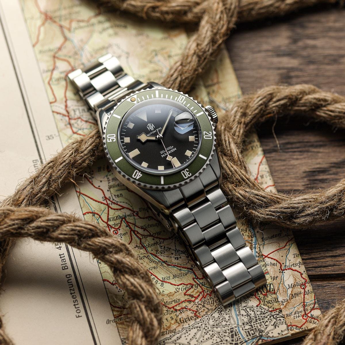 NTH Näcken Dive Watch - Reef Green - WatchGecko Exclusive