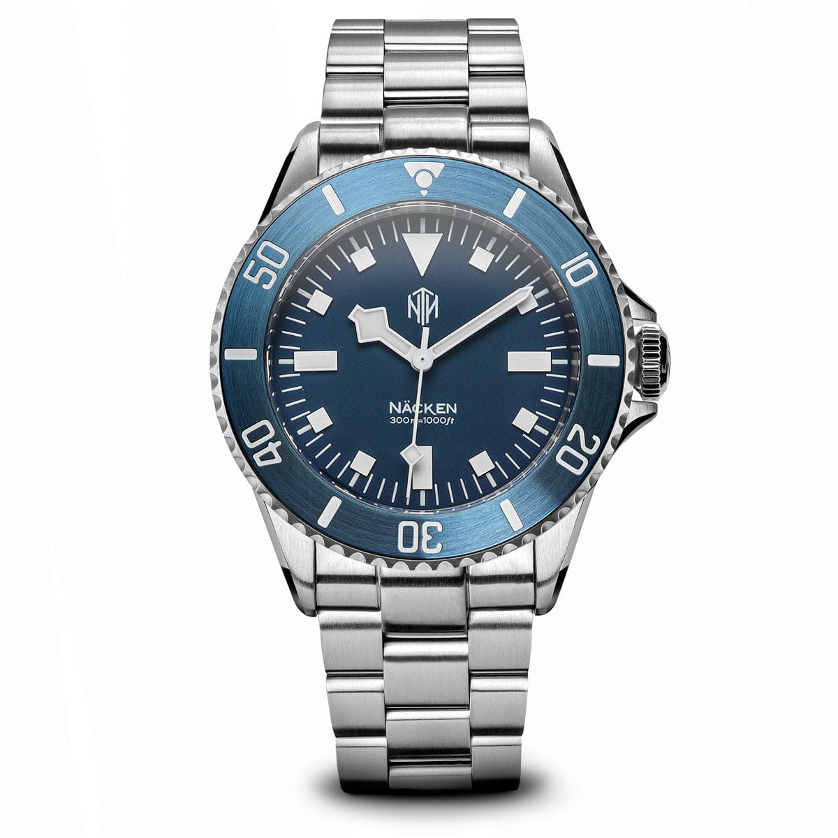 NTH Näcken Diver's Watch - Modern Blue Dial - No Date