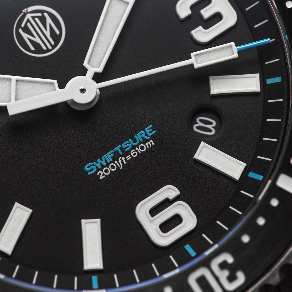 NTH Swiftsure Automatic Dive watch - Black Dial - Date - NEARLY NEW