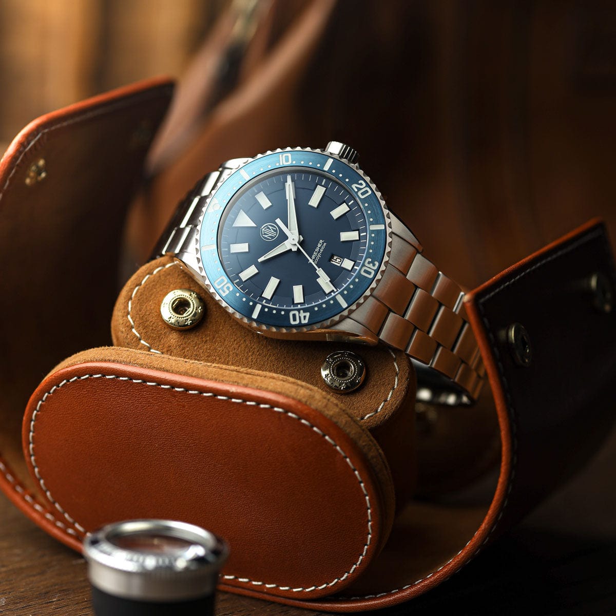NTH Thresher Automatic Dive watch - No Date - Blue - NEARLY NEW