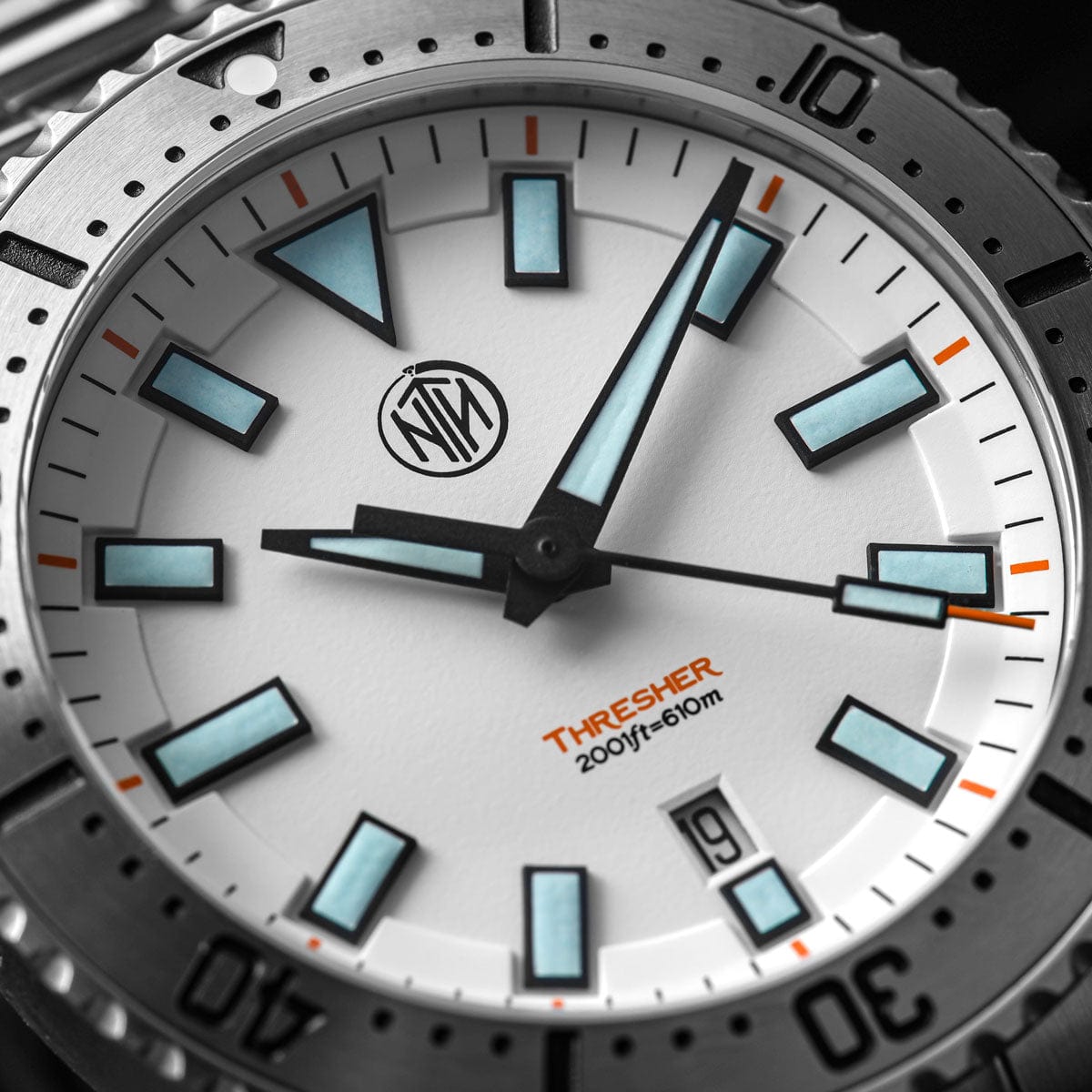 NTH Thresher Automatic Dive Watch - With Date - Polar White - NEARLY NEW