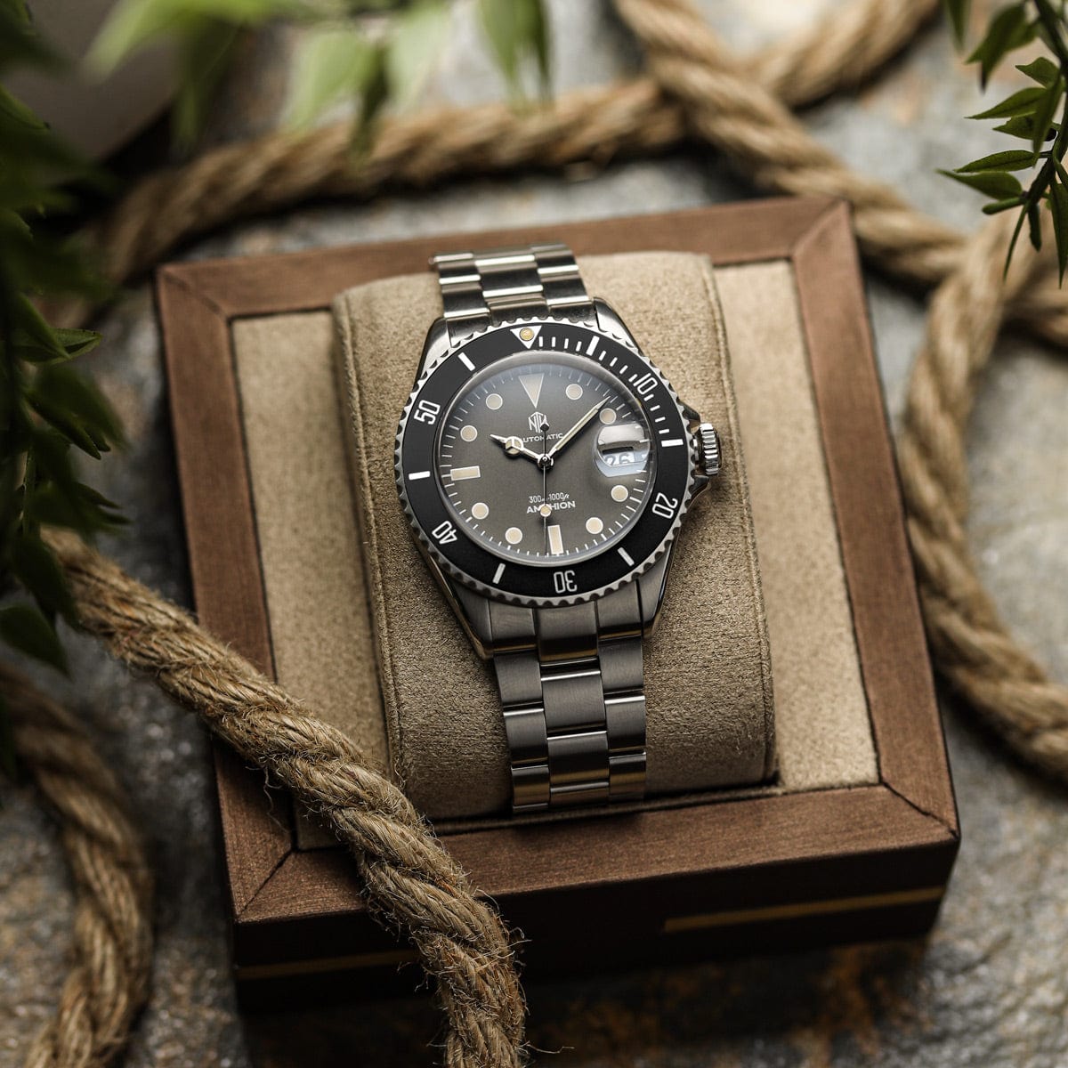 NTH WatchGecko Exclusive Replacement Bezel - Anchor Grey