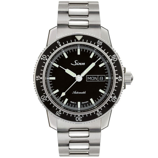 Sinn 104 St Sa I Automatic Sports Watch - Black Dial - Solid Bracelet