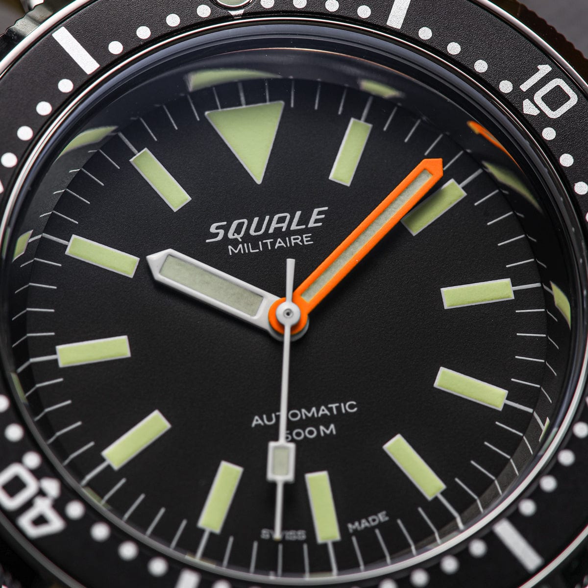 Squale 1521 Militaire Swiss Made Divers Watch - Blasted Case