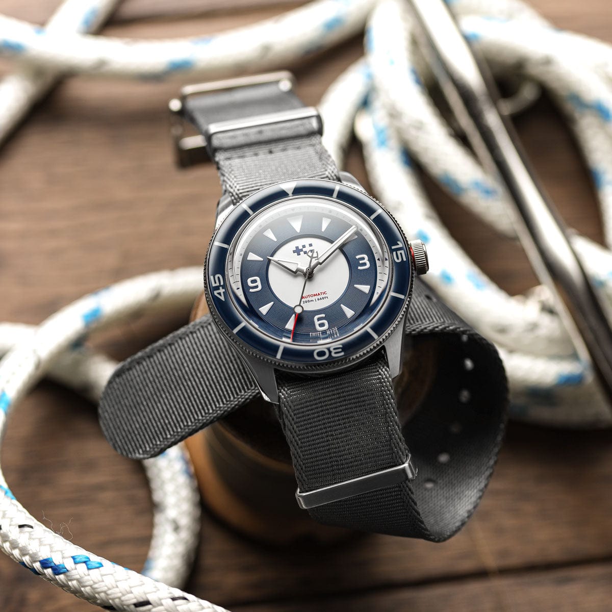 Christopher Ward + WatchGecko C65 Aquitaine - Overton Blue Suede