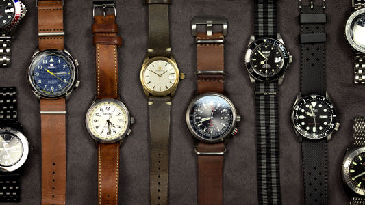 What types of leather watch strap are there?