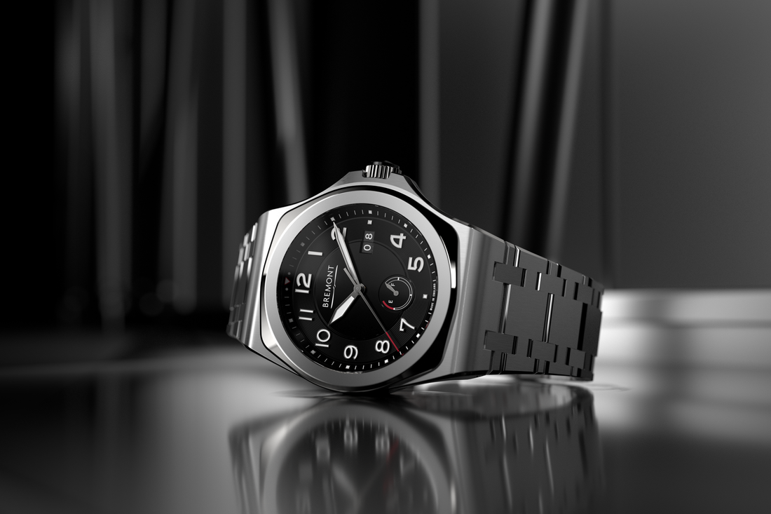 graphite race chronograph watch