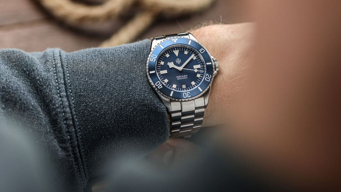 Hands on with the NTH Näcken Modern Blue 300m Dive Watch | WatchGecko