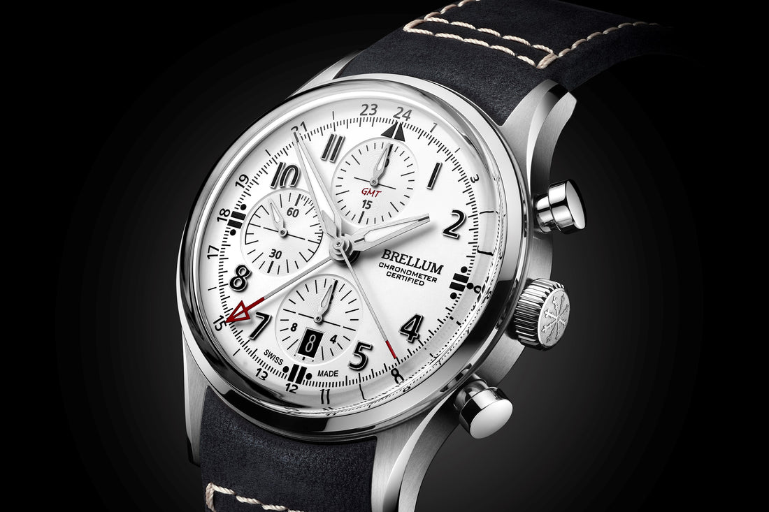 Introducing the new Brellum Pilot LE.1 GMT Chronometer WatchGecko