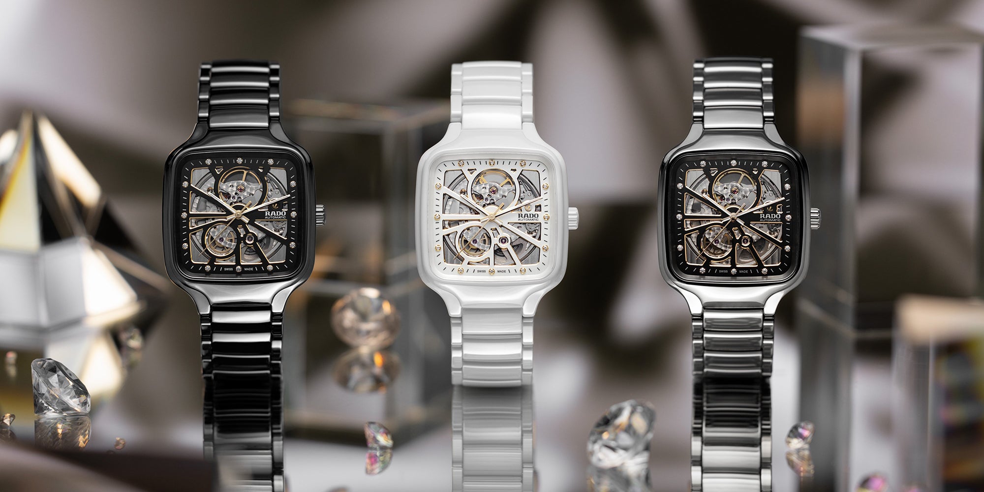 Introducing two new Rado True Square Open Heart Diamond Watches | WatchGecko