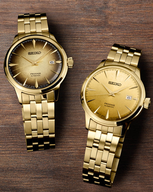 Two New Seiko Presage Cocktail Time Watches: “Beer Julep” & “Half and Half”