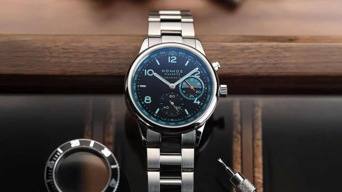 NOMOS Worldtimer 'Trace'. Credit - WatchGecko