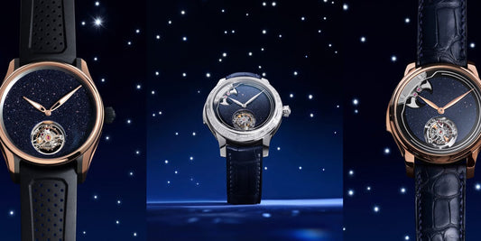 Bucherer Unveils Three Aventurine Tourbillons In Collab with H.Moser & Cie