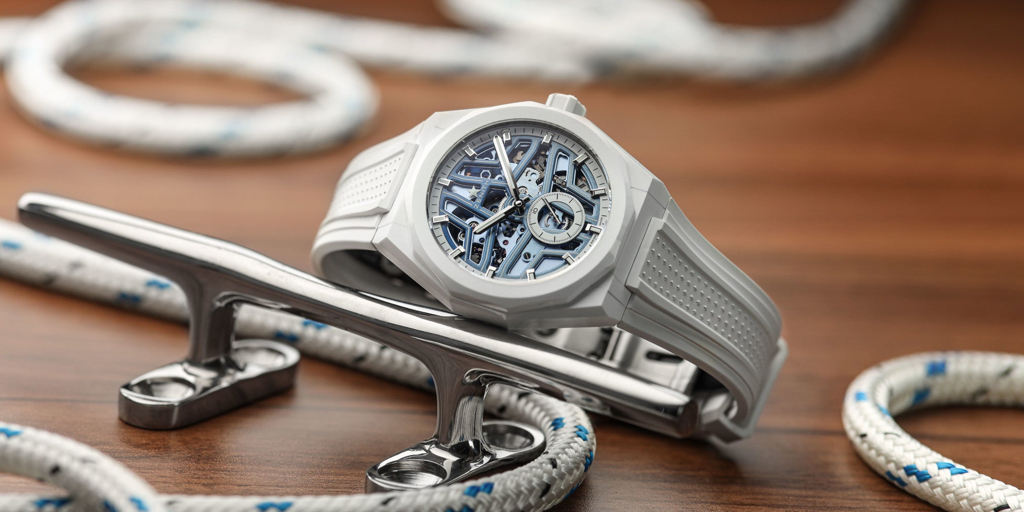 Zenith Time Zenith x Time+Tide Defy Skyline Skeleton White Surfer Watch Review ...