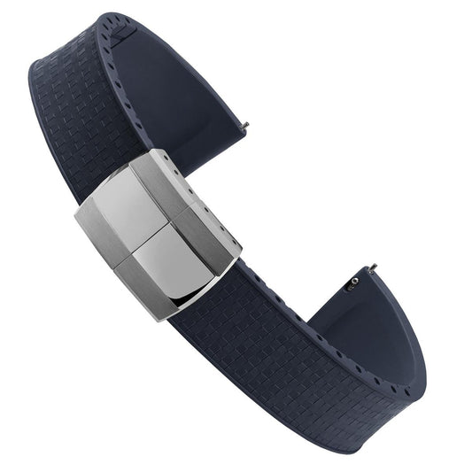 Mosaic CTS Rubber Watch Strap - Navy Blue