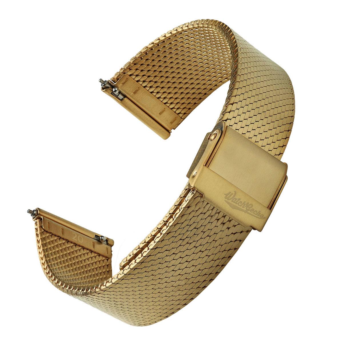 Calibre 1960 Mesh Watch Strap - PVD Gold
