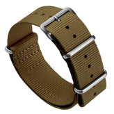 WatchGecko Standard Issue Military Strap - Grarrison Brown