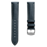 Lerano Tuscan Padded Leather Watch Strap - Blue