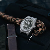 2025 FORMEX Field 40 mm "Basalt Grey" on green khaki nylon / velcro strap