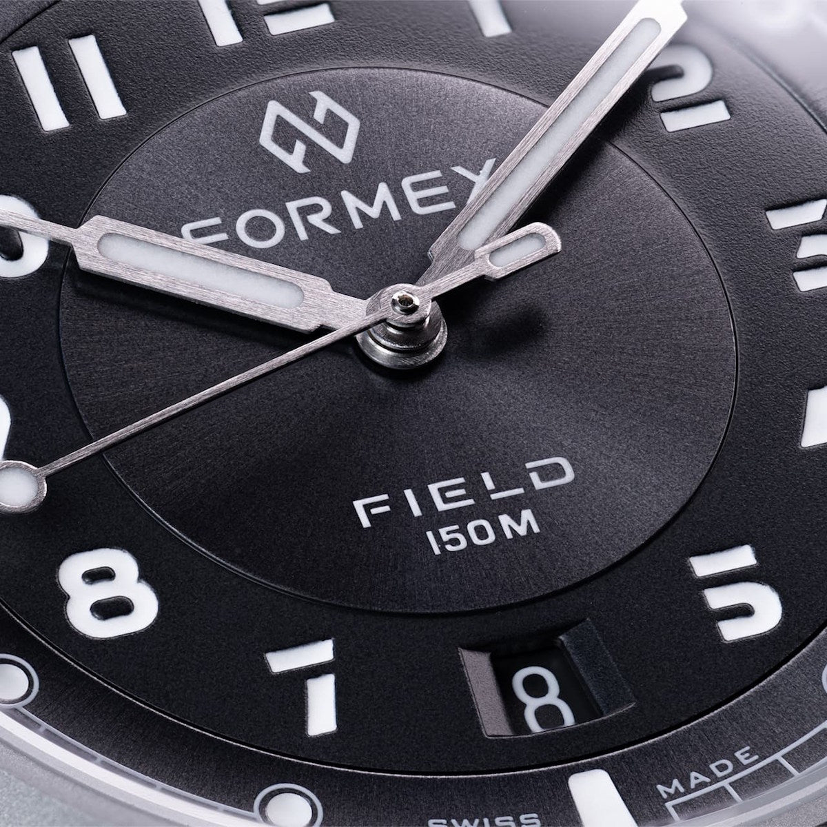 2025 FORMEX Field 40 mm "Basalt Grey" on green khaki nylon / velcro strap