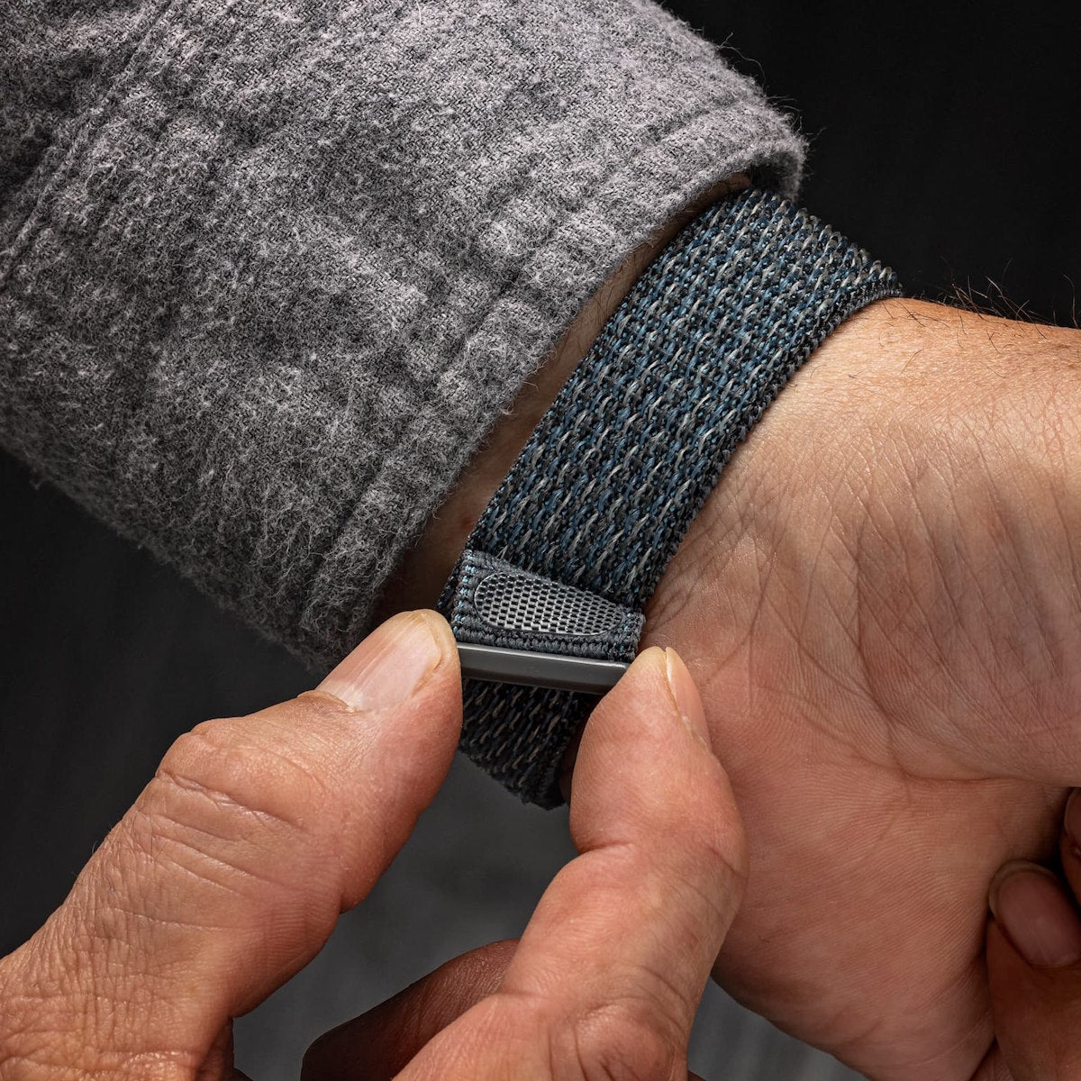 2025 FORMEX Field 40 mm "Basalt Grey" on green khaki nylon / velcro strap