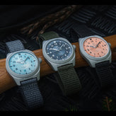 2025 FORMEX Field 40 mm "Basalt Grey" on green khaki nylon / velcro strap