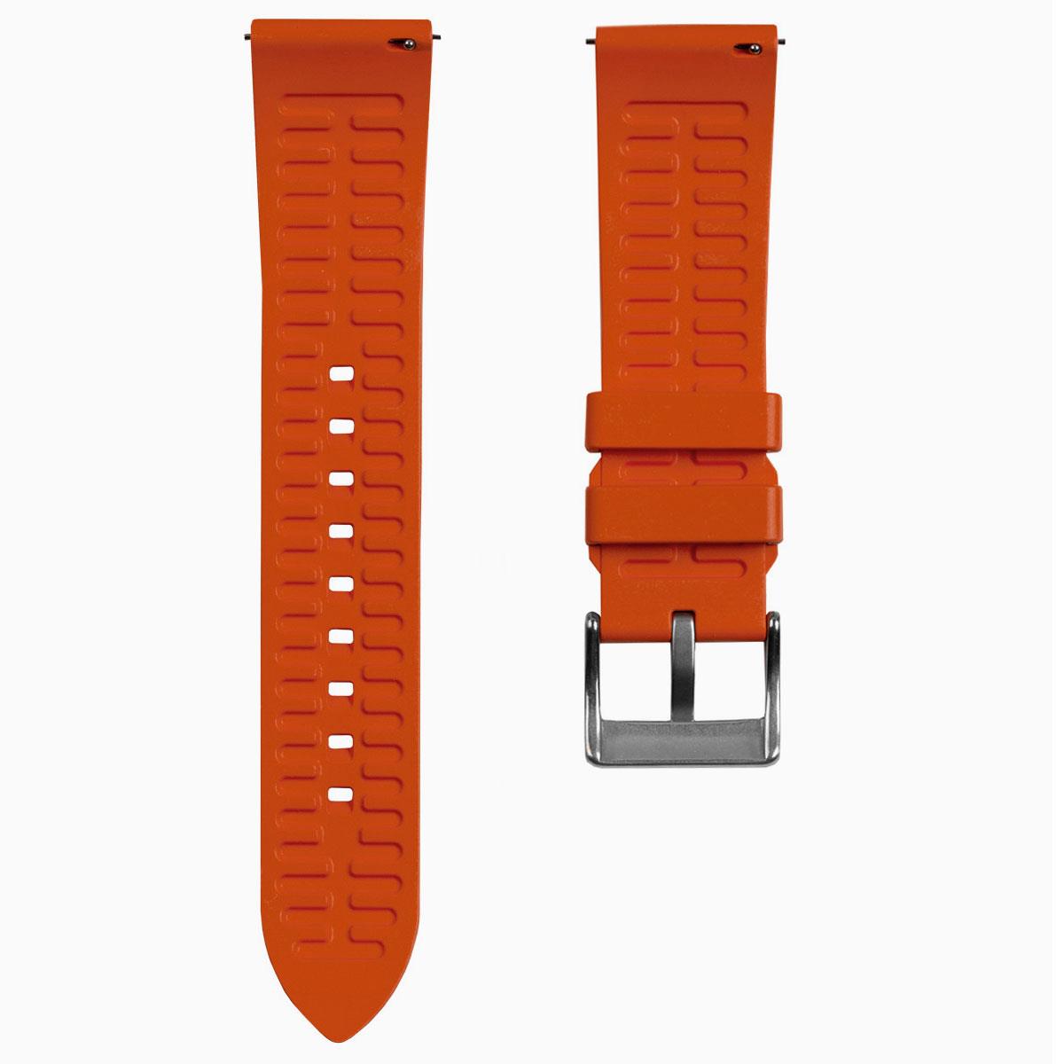 WatchGecko Sennen Quick-Release FKM Rubber Watch Strap - Orange