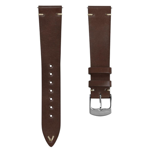 Cromford Horween Shell Cordovan Leather Watch Strap - Chocolate Brown