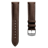 Lerano Tuscan Padded Leather Watch Strap - Medium Brown