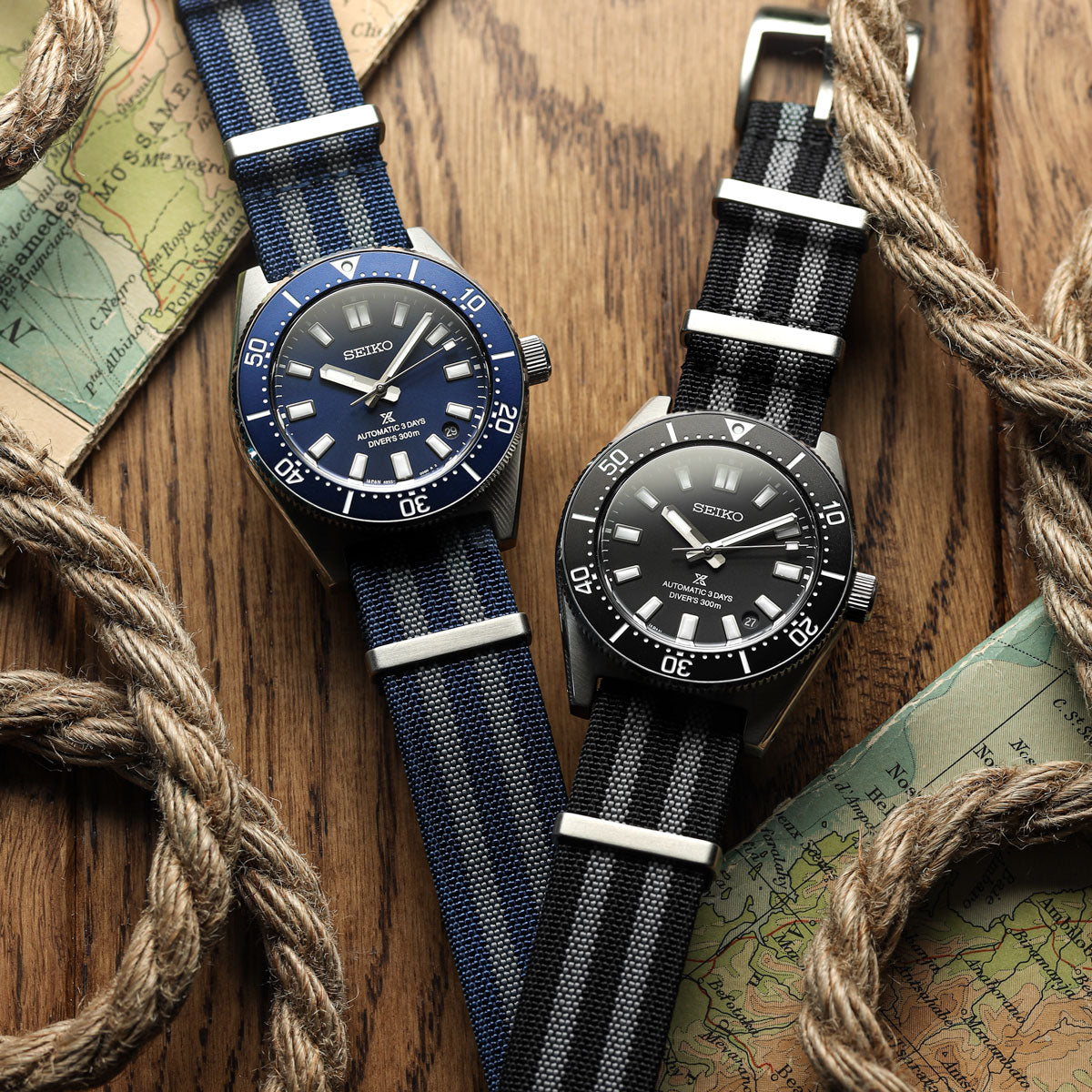 Ridge British Military Watch Strap - Black & Red