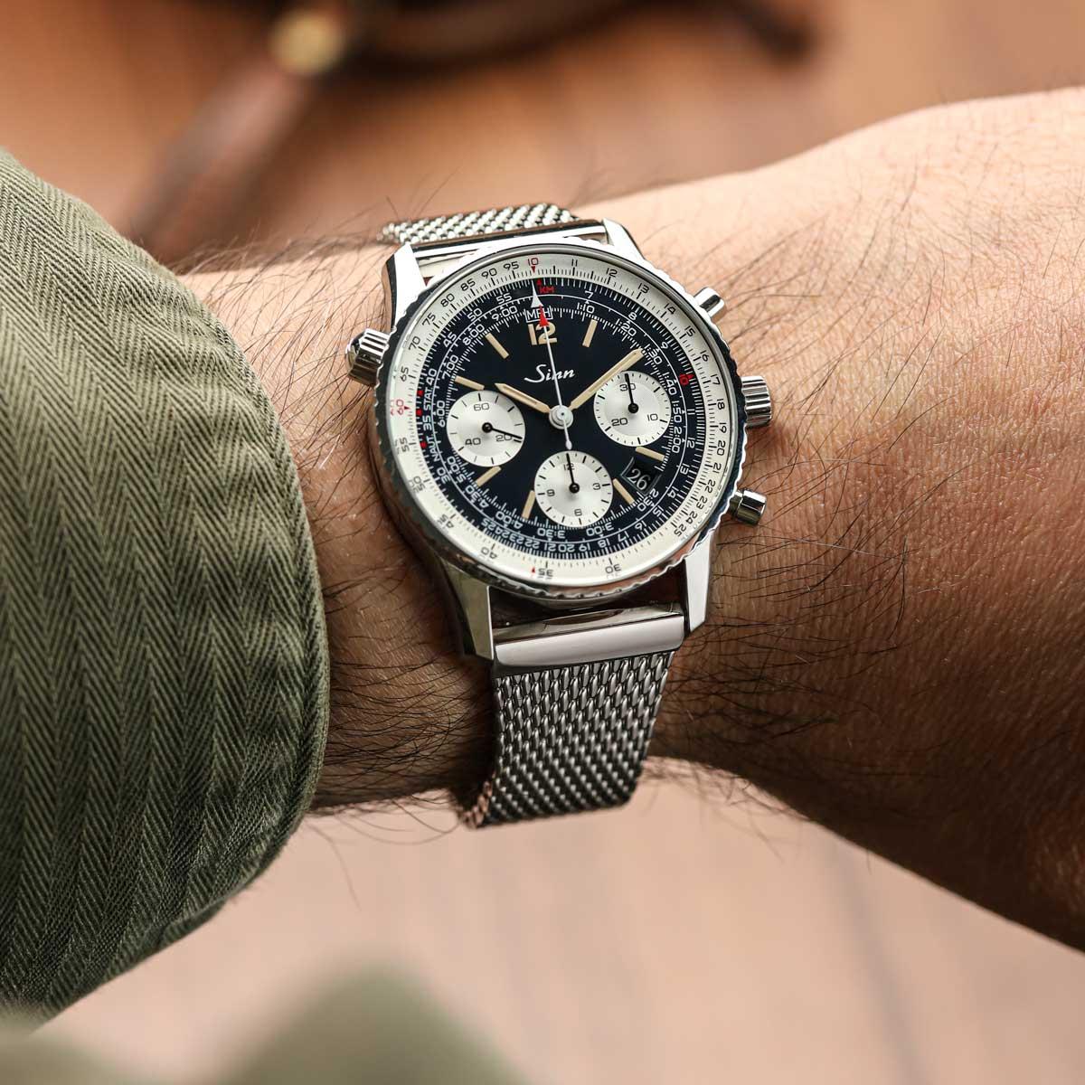 Milano Luxe Milanese Mesh Stainless Steel Watch Strap on Sinn