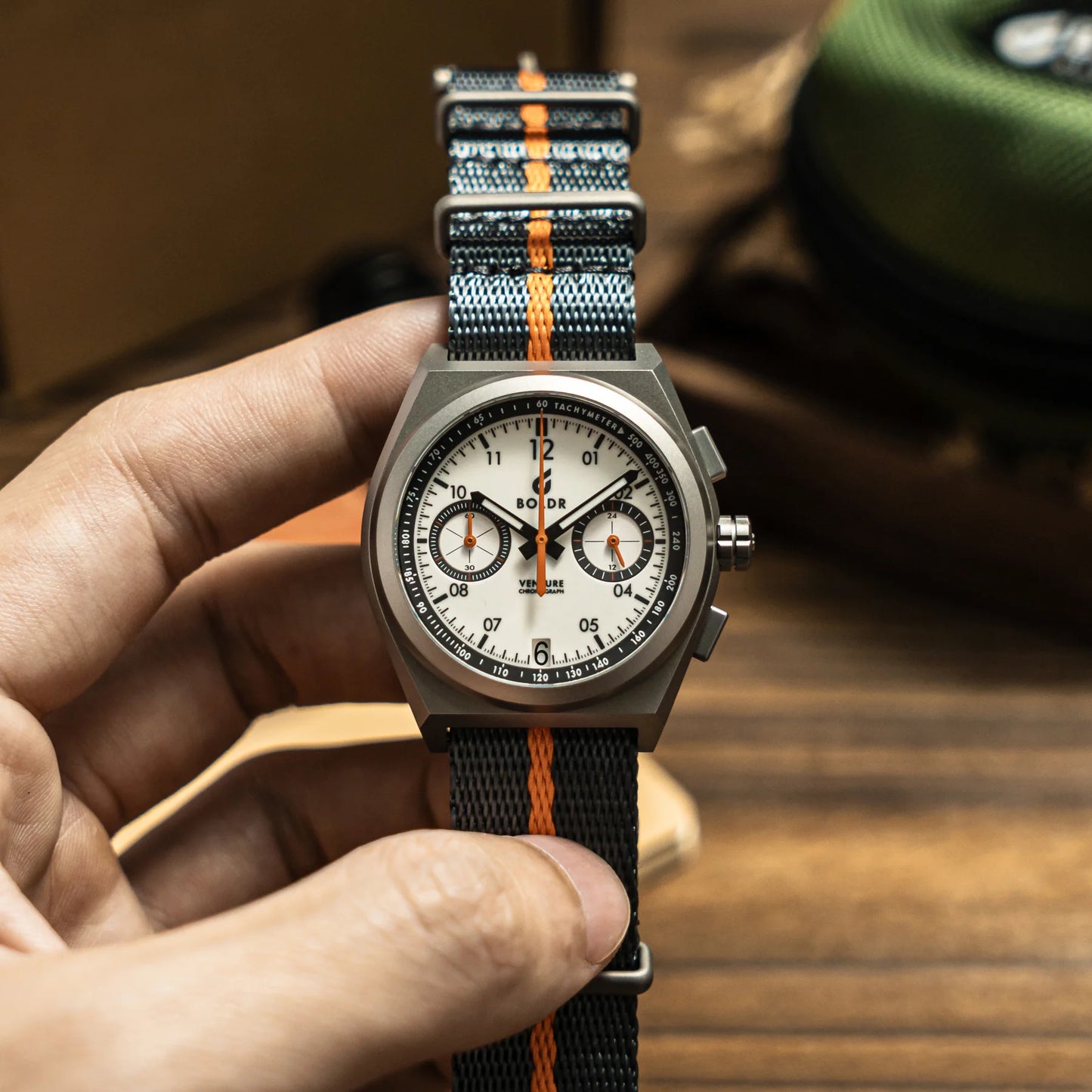 Boldr Venture Rally 1 Chronograph Watch - Wells 008 | WatchGecko