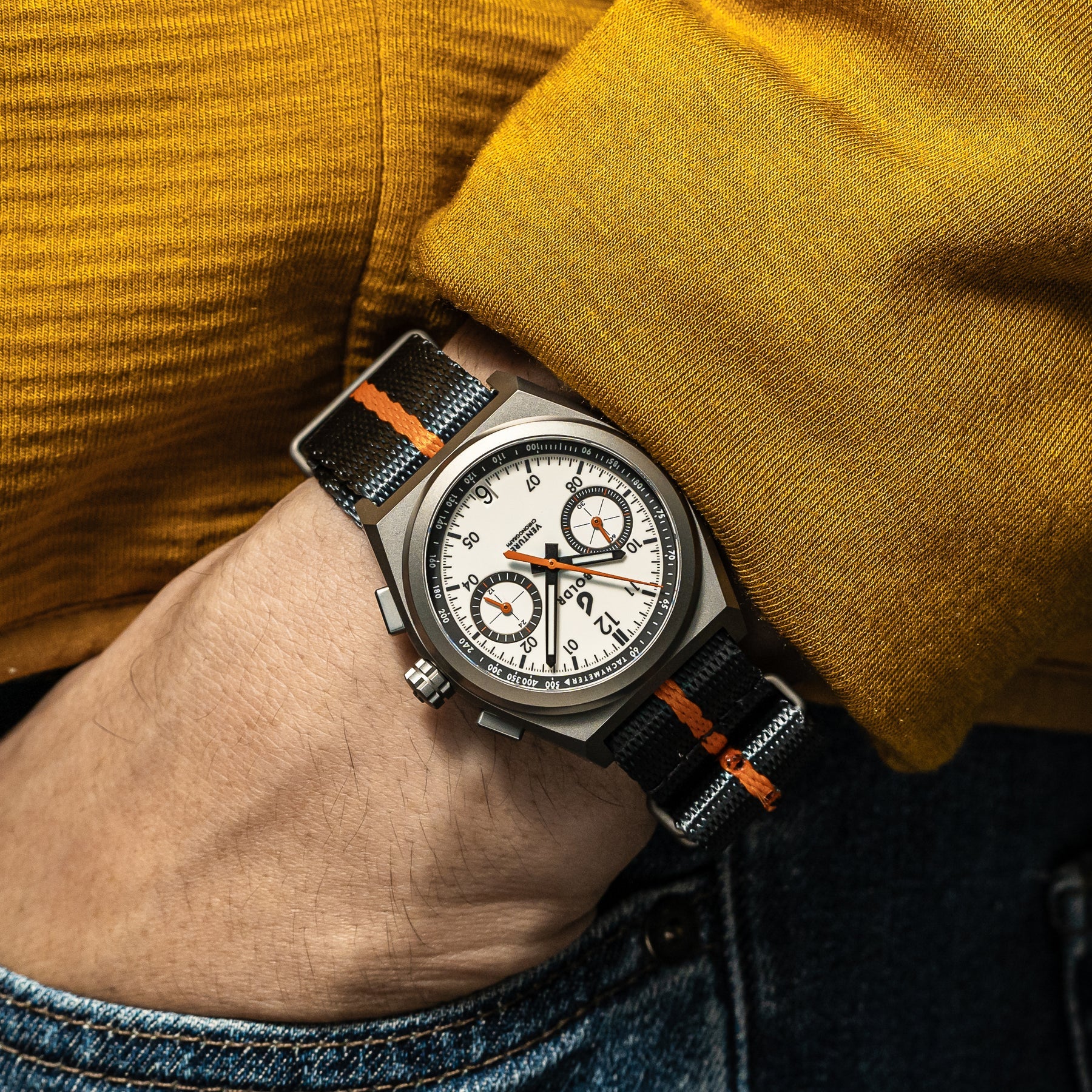 Boldr Venture Rally 1 Chronograph Watch - Wells 008 | WatchGecko