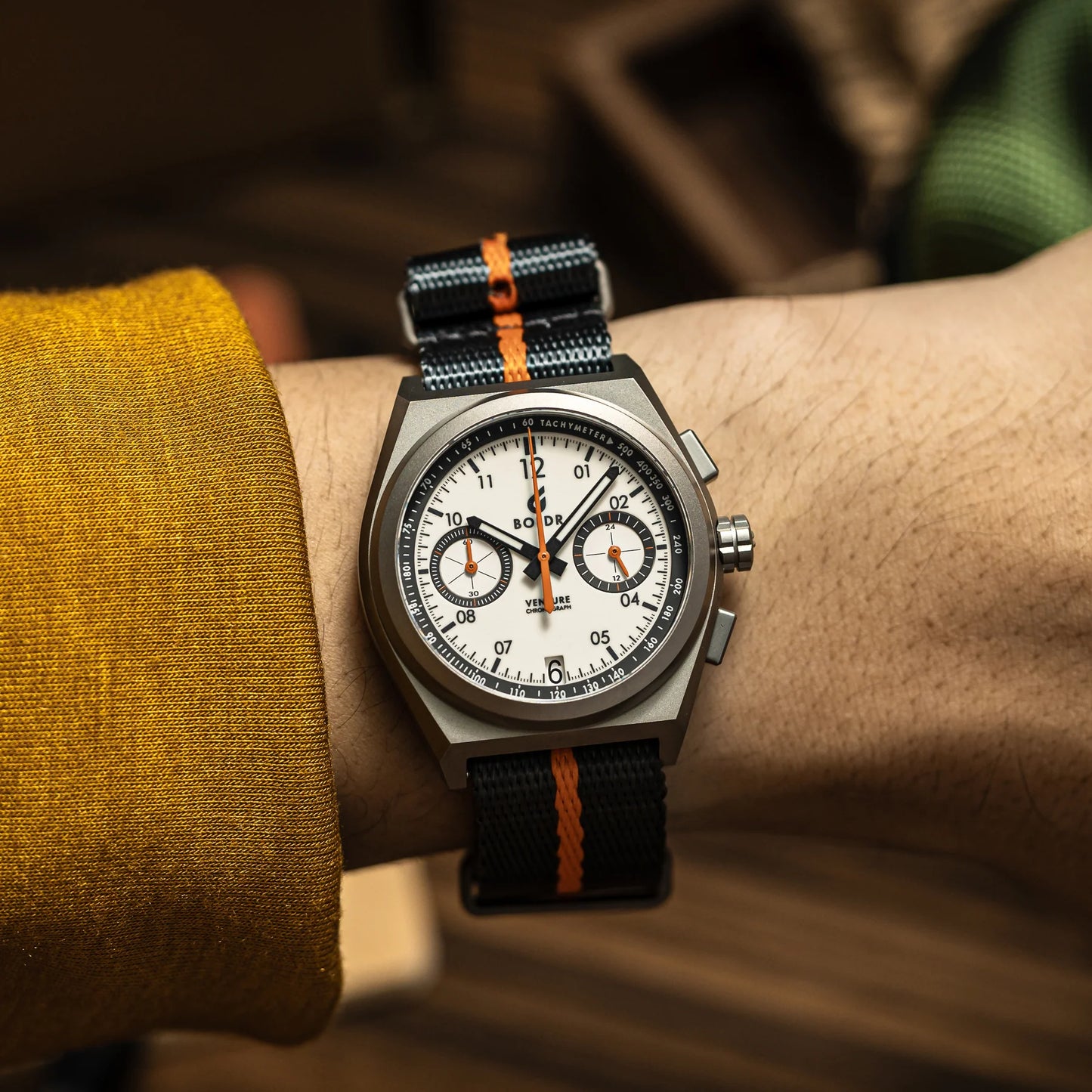 Boldr Venture Rally 1 Chronograph Watch - Wells 008 | WatchGecko