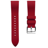 WatchGecko Sennen Quick-Release FKM Rubber Watch Strap - Red