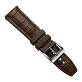 Everglade Alligator Pattern FKM Rubber Strap - Saddle Brown