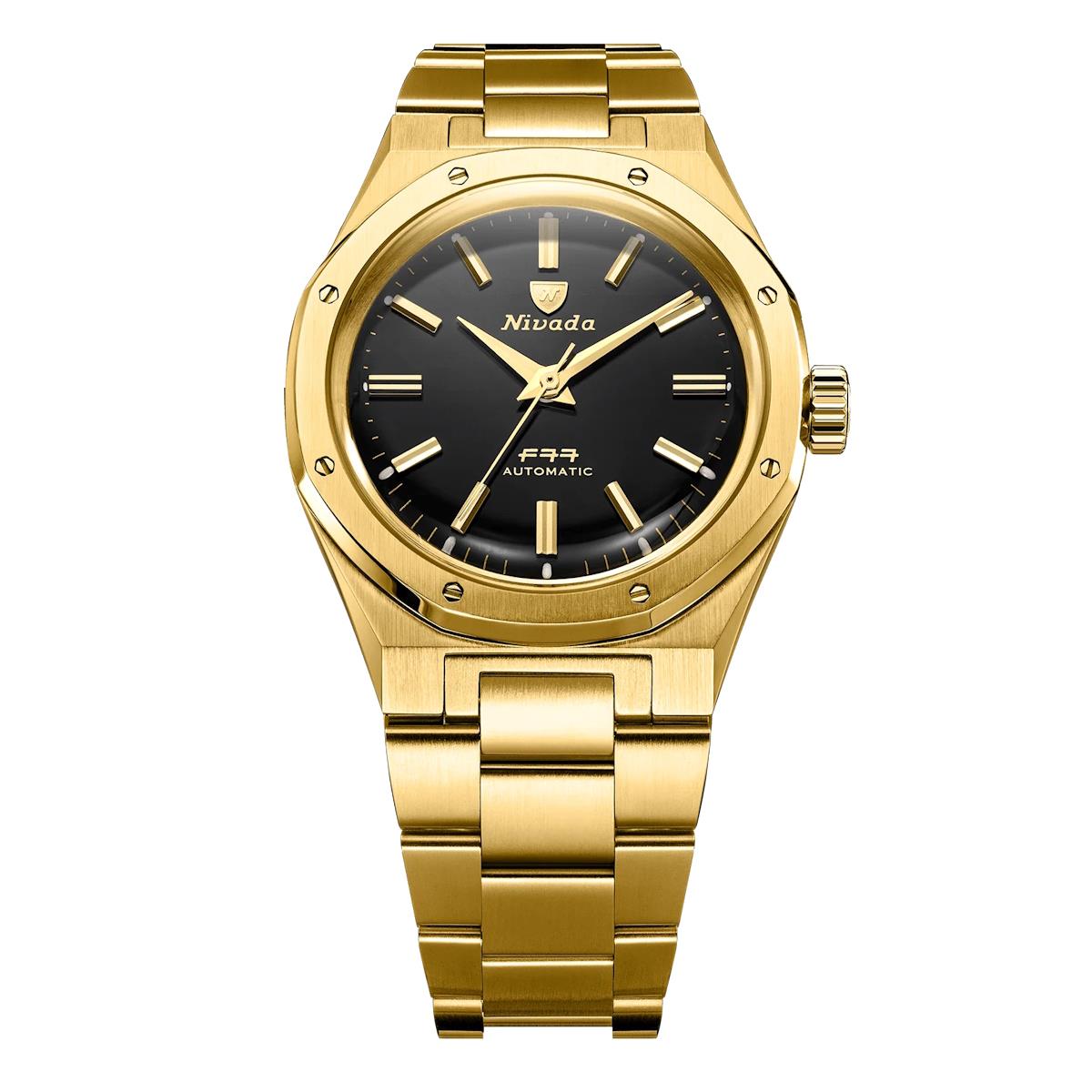 Nivada Grenchen F77 Gold MK2 - 38mm