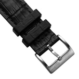 Everglade Alligator Pattern FKM Rubber Strap - Jet Black