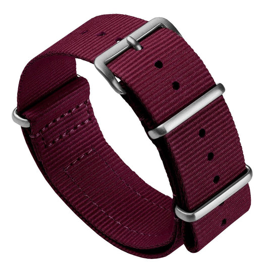 WatchGecko Standard Issue Military Strap - Service Red